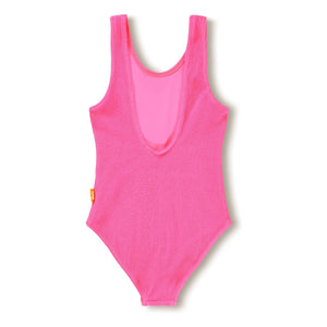 Molo - Bañador acanalado Nika Crepé Fibras recicladas | Fucsia
