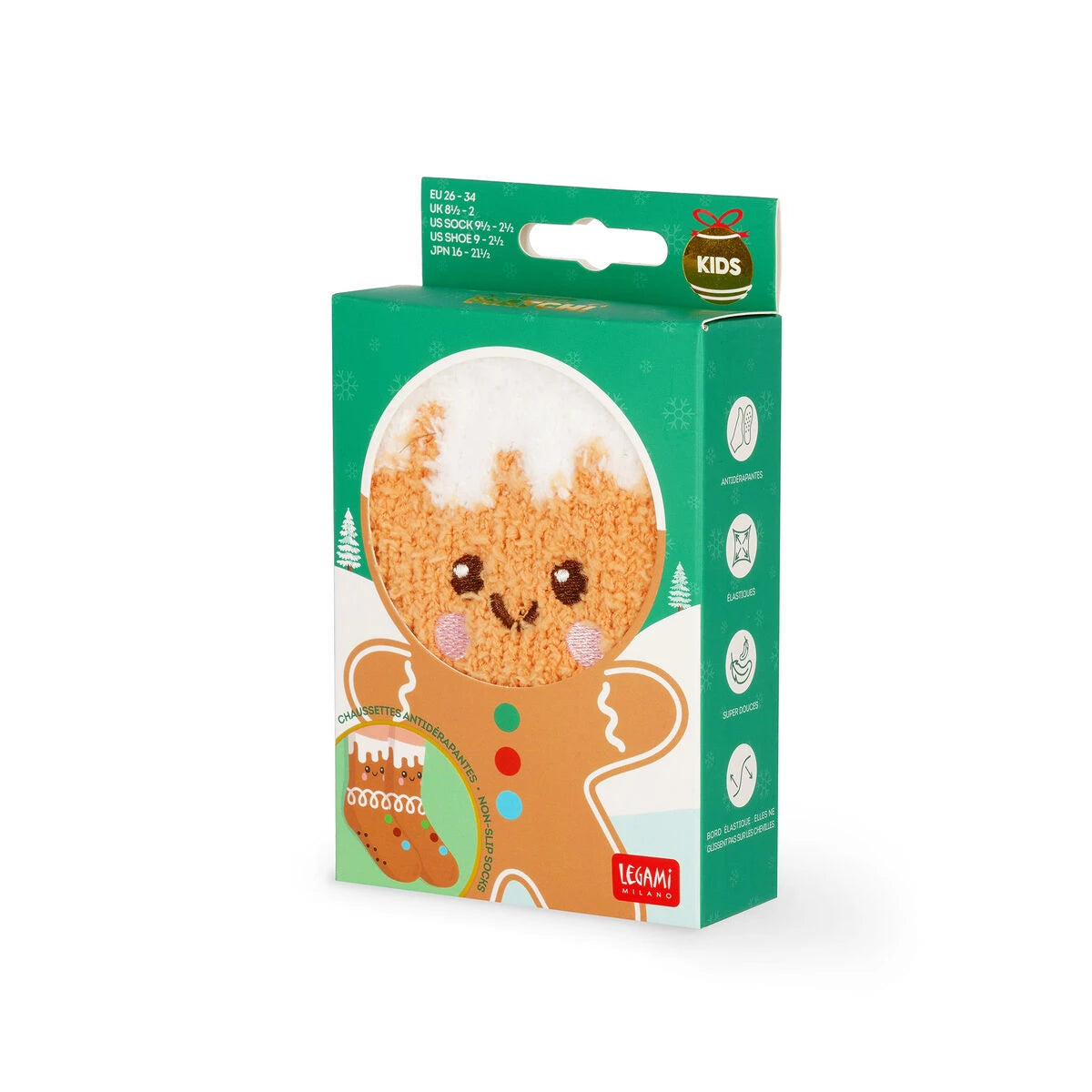 Legami - Medias Antideslizantes de Jengibre para Niños - ¡Una Combinación Perfecta!