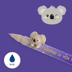 Legami - Bolígrafo con decoración de animal Koala 'Durmiendo la Vida Loca' - Amigos Lindos