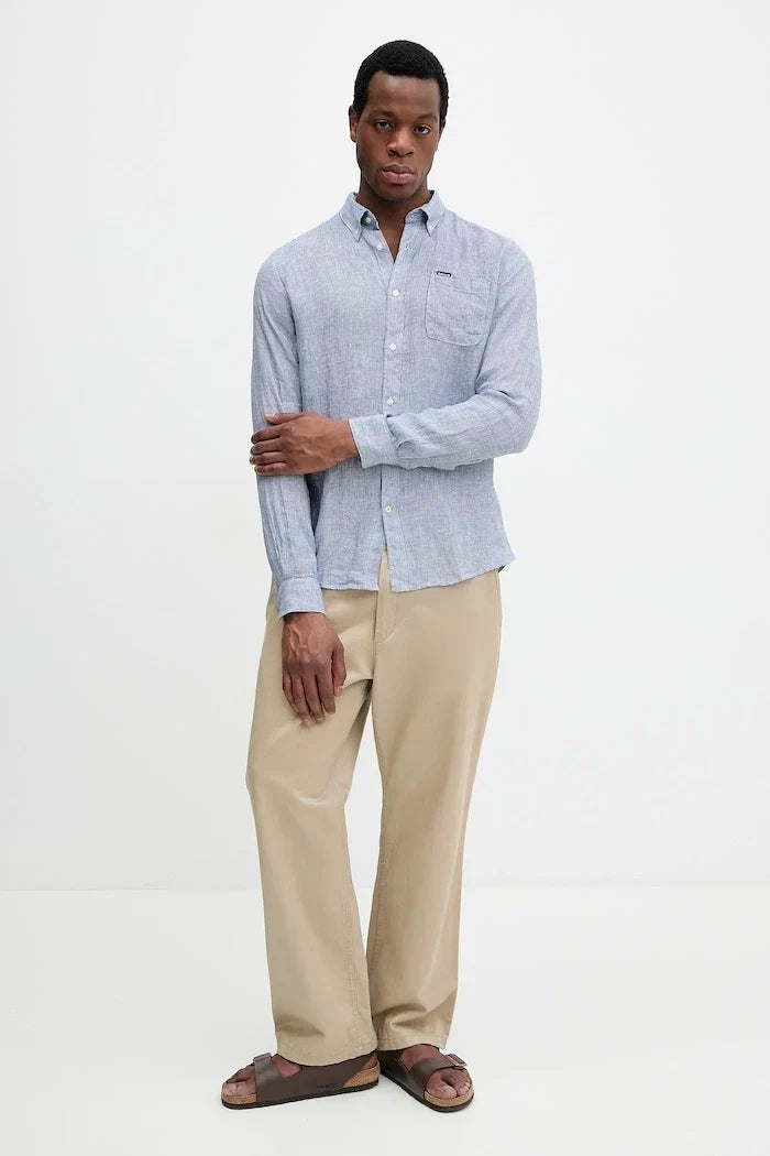 Camisa de lino Barbour Linton Tailored