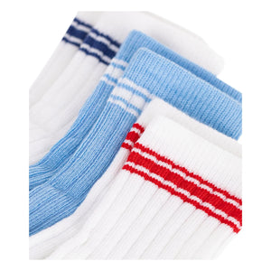 Petit Bateau - Pack de 3 pares de calcetines deportivos acanalados | Blanco