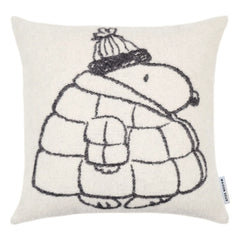 Maison Deux - Funda de almohada de edredón de cacahuetes | Blanco