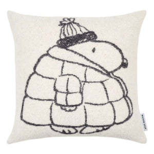 Maison Deux - Funda de almohada de edredón de cacahuetes | Blanco