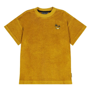 Tumble N'Dry - Camiseta Pacificus de algodón orgánico con textura de toalla | Mostaza
