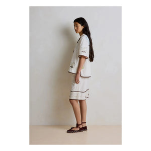 Hod - Camisa capri de algodón | Crema