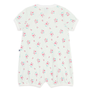 Petit Bateau - Parte de abajo de pijama de algodón orgánico con estampado floral | Blanco