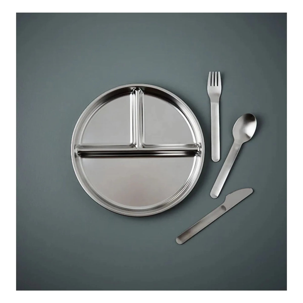 Haps Nordic - Plato de acero con compartimentos | Acero