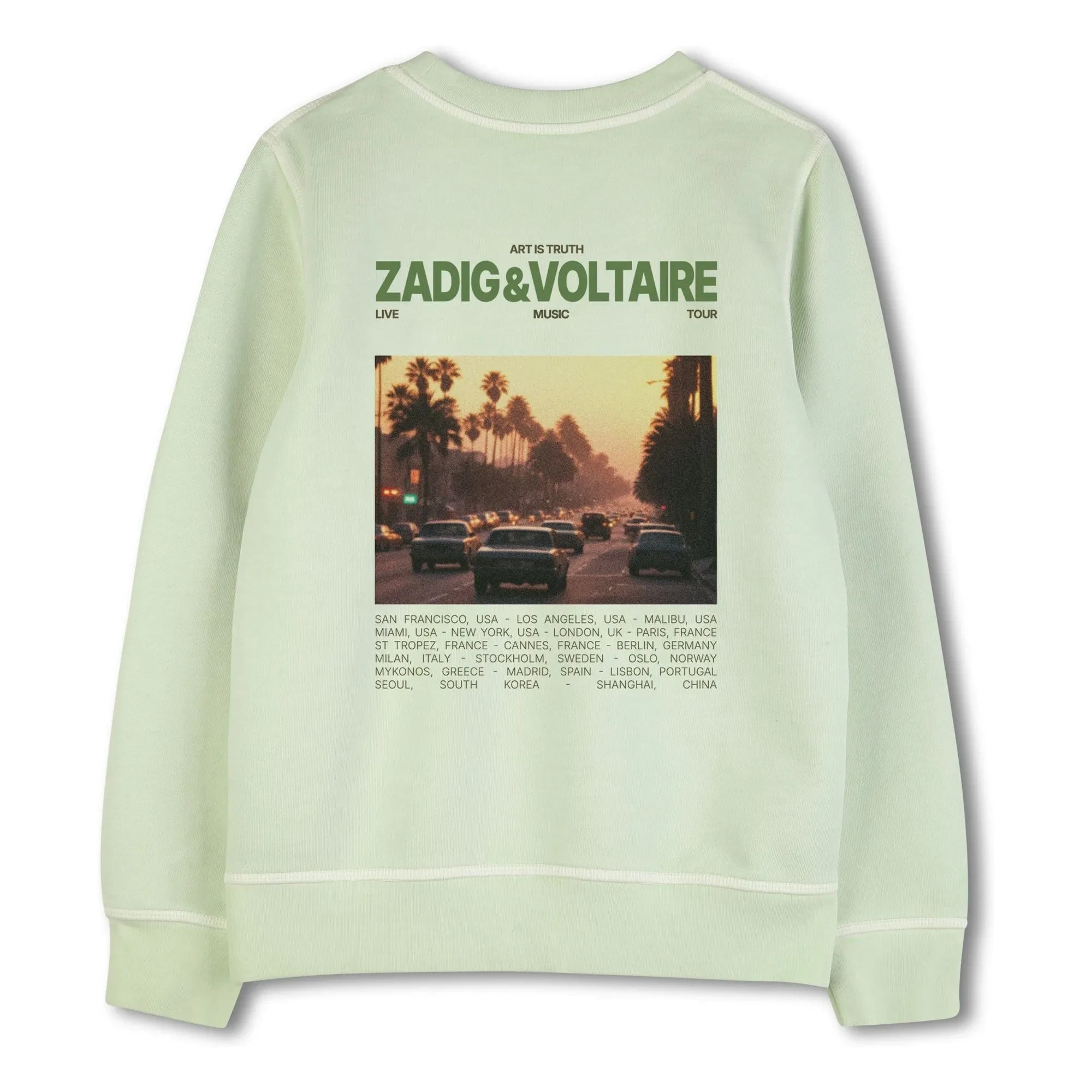 Zadig & Voltaire - Sudadera Art Is Truth | Verde claro