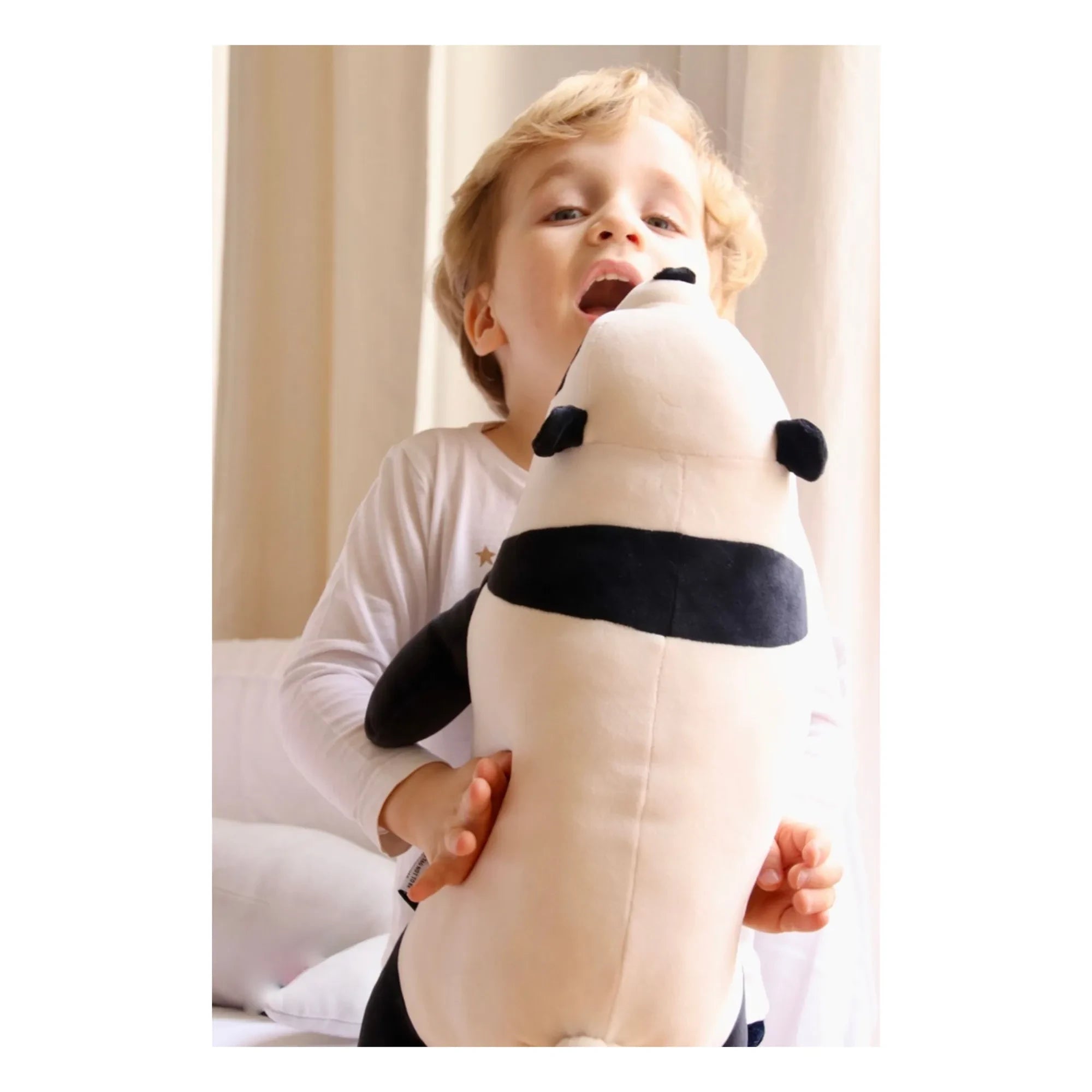Nemu Nemu - Peluche Panda Paopao | Negro/Blanco