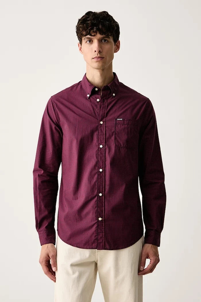 Camisa de algodón para hombre Barbour Harbourwall