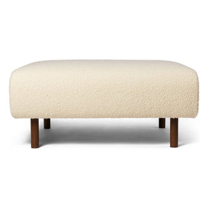Ferm Living - Sofá y puf modular Dase bouclé | Ivory