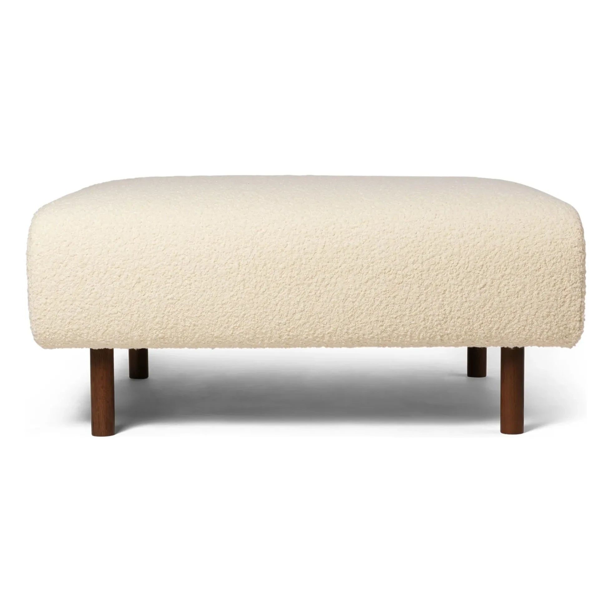 Ferm Living - Sofá y puf modular Dase bouclé | Ivory