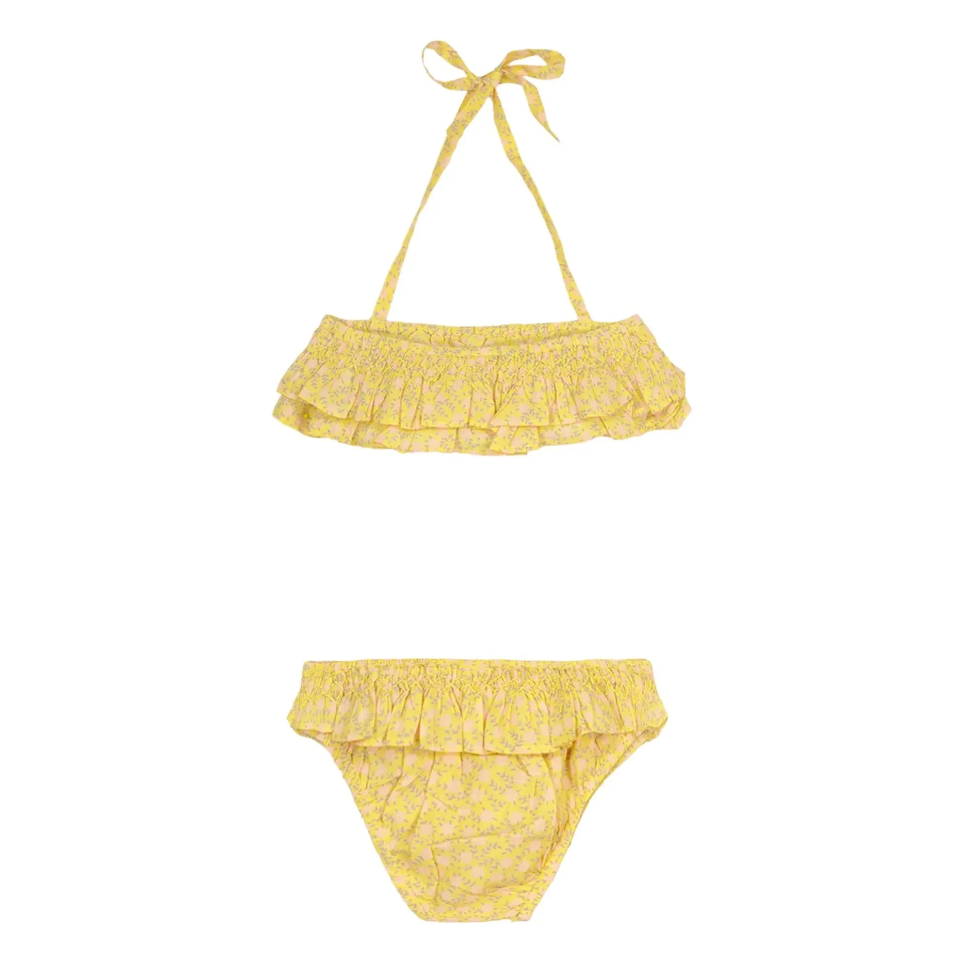 Bonton - Traje de Baño de 2 Piezas New Wave Fleuri | Amarillo