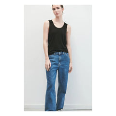 American Vintage - Camiseta sin mangas con cuello de pico Jacksonville | Negro