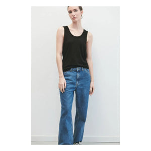 American Vintage - Camiseta sin mangas con cuello de pico Jacksonville | Negro
