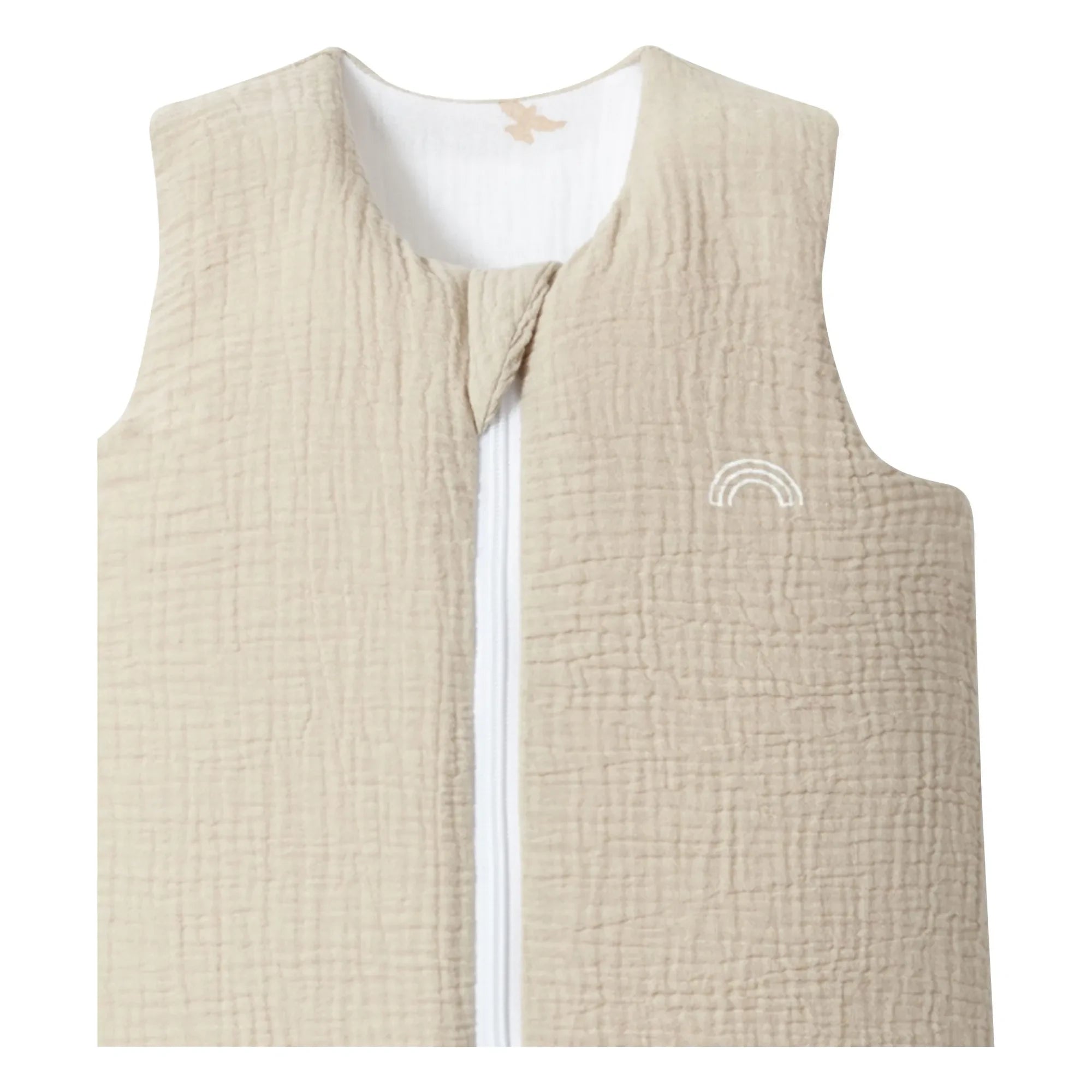 Les Petites Billes - Saco de dormir reversible de muselina de doble capa para todas las estaciones | Beige