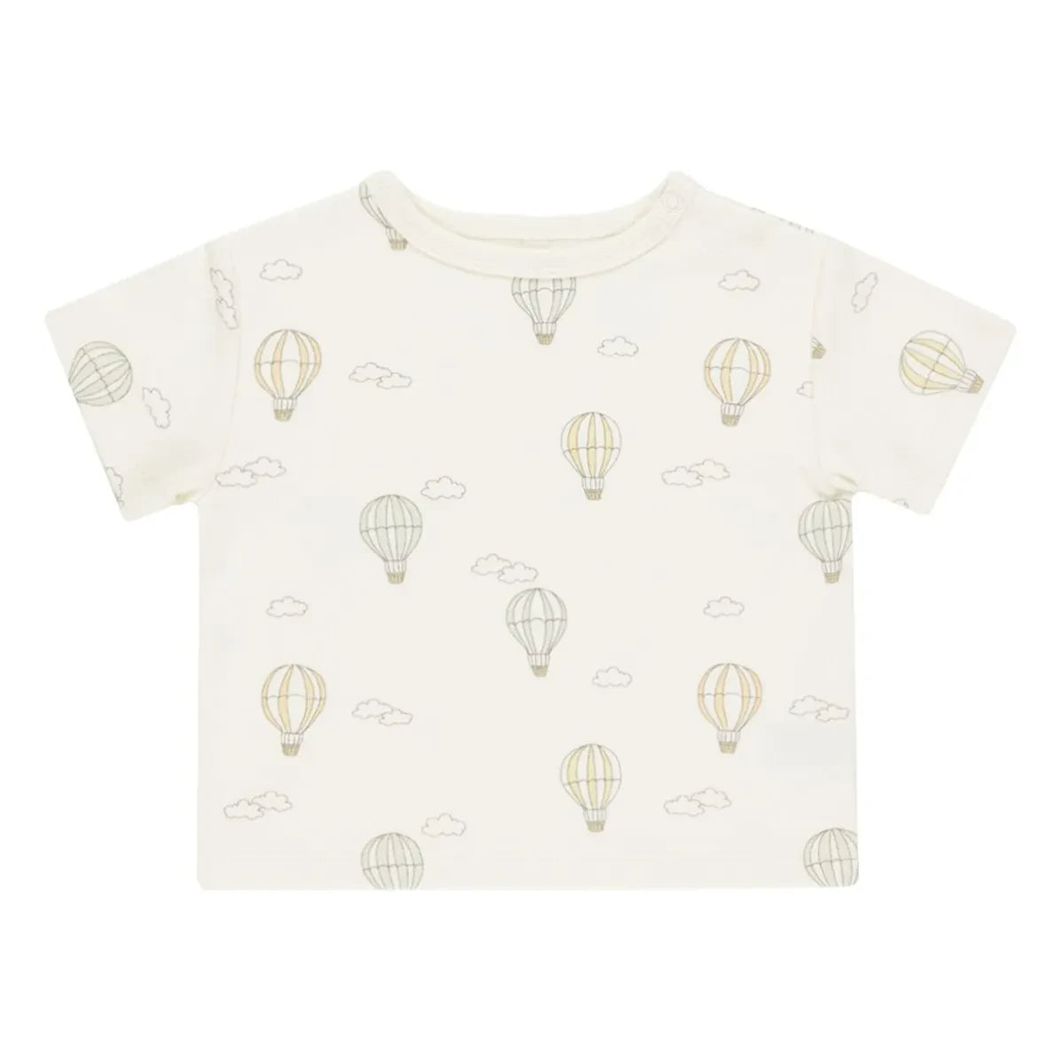 Quincy Mae - Camiseta de globos aerostáticos en caja | Marfil