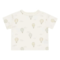 Quincy Mae - Camiseta de globos aerostáticos en caja | Marfil