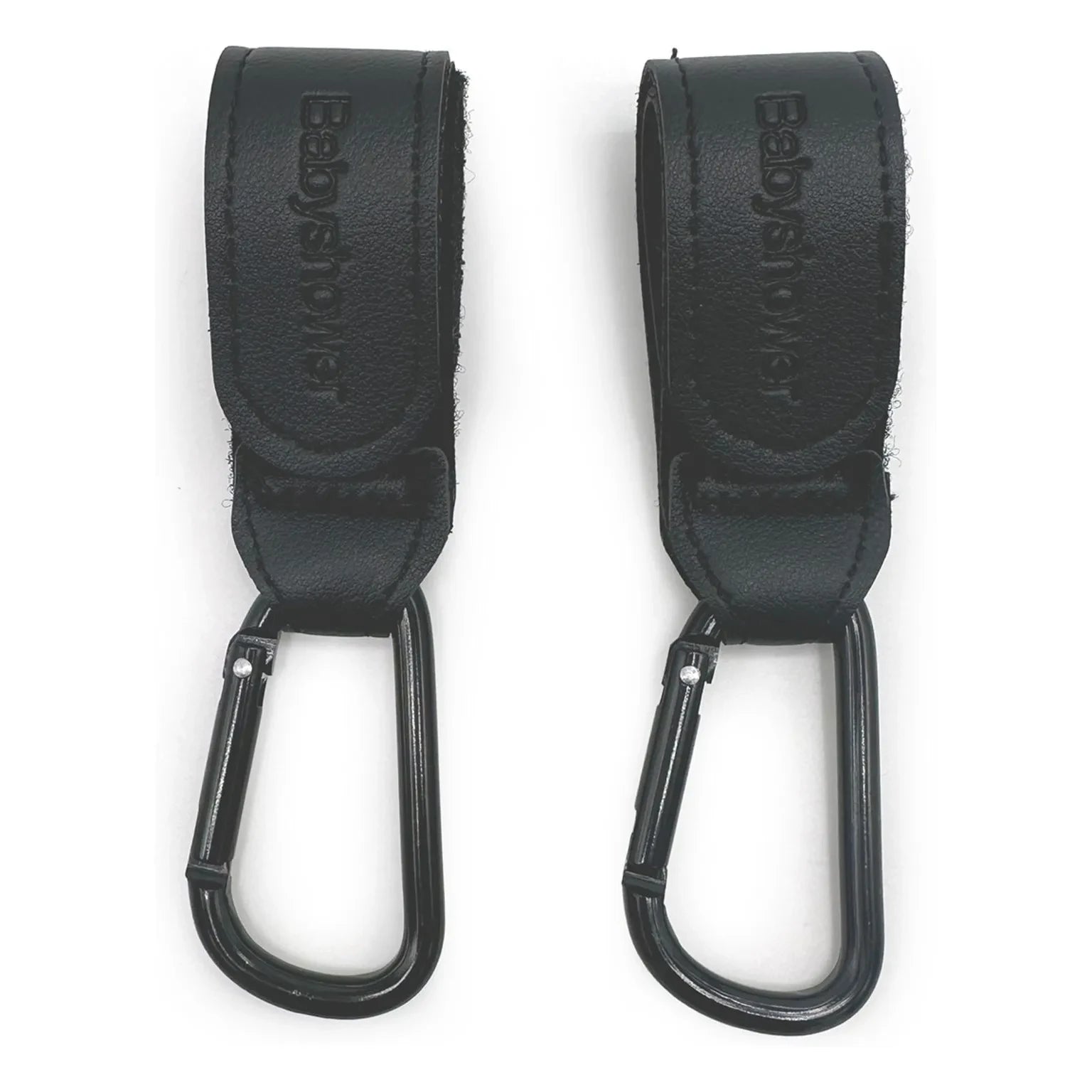 Babyshower - Ganchos para cochecito - Set de 2 | Negro