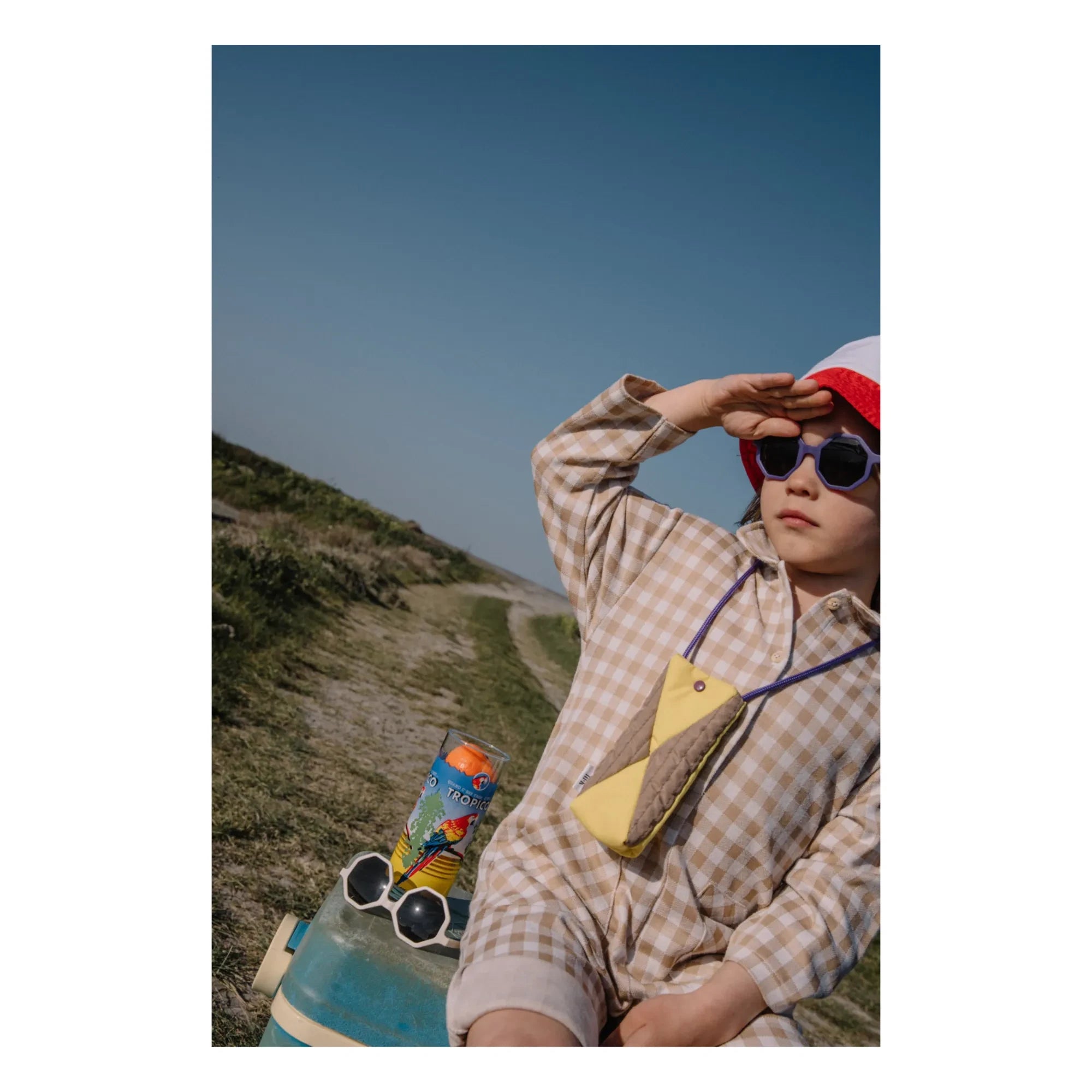 Mini Kyomo - Gafas de sol y estuche YEYE x Mini Kyomo Mor
