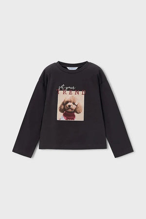 Blusa Mayoral de manga larga de algodón para niña