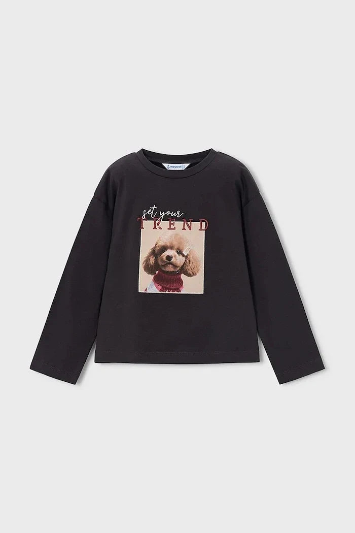 Blusa Mayoral de manga larga de algodón para niña