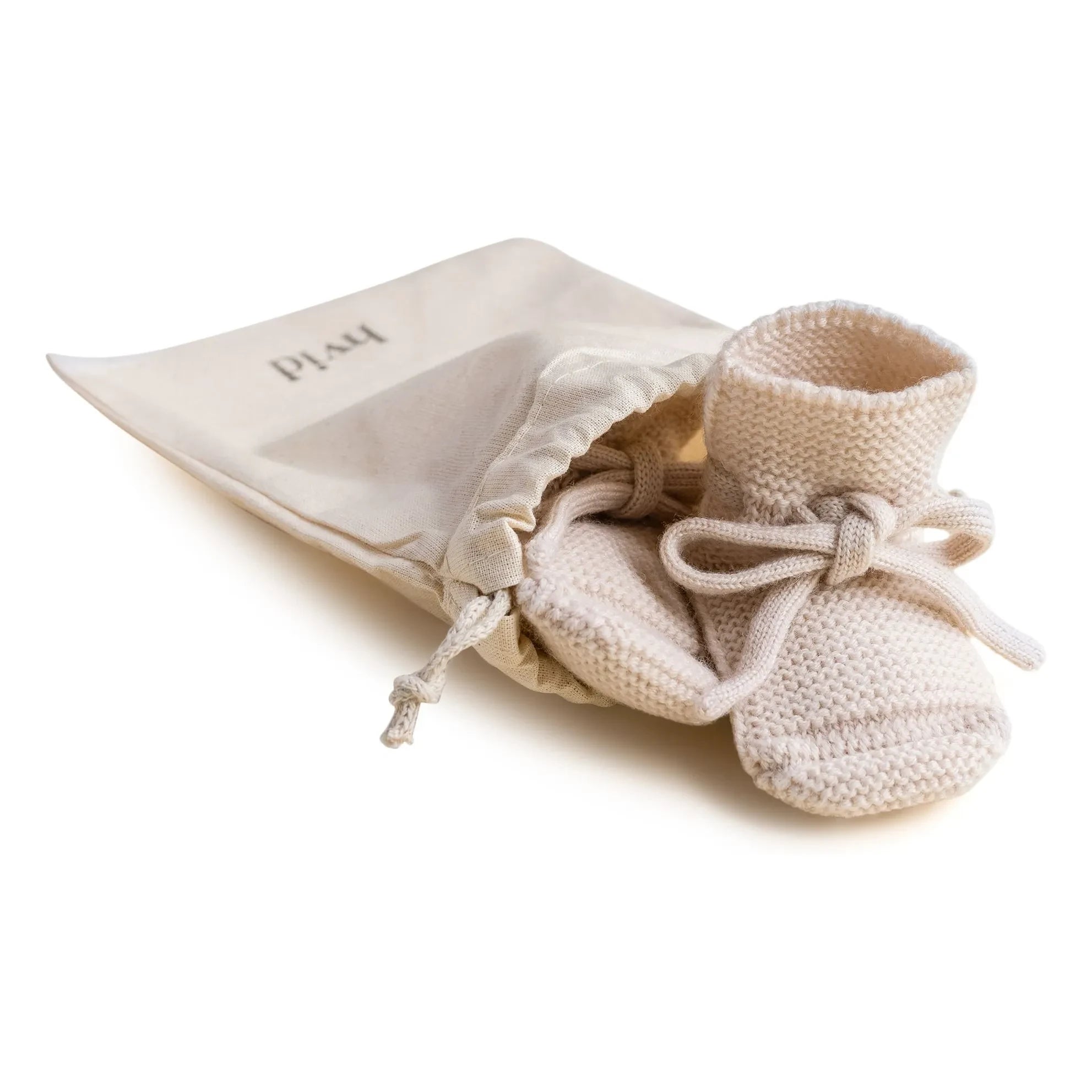Hvid - Pantuflas de lana merina | Crudo