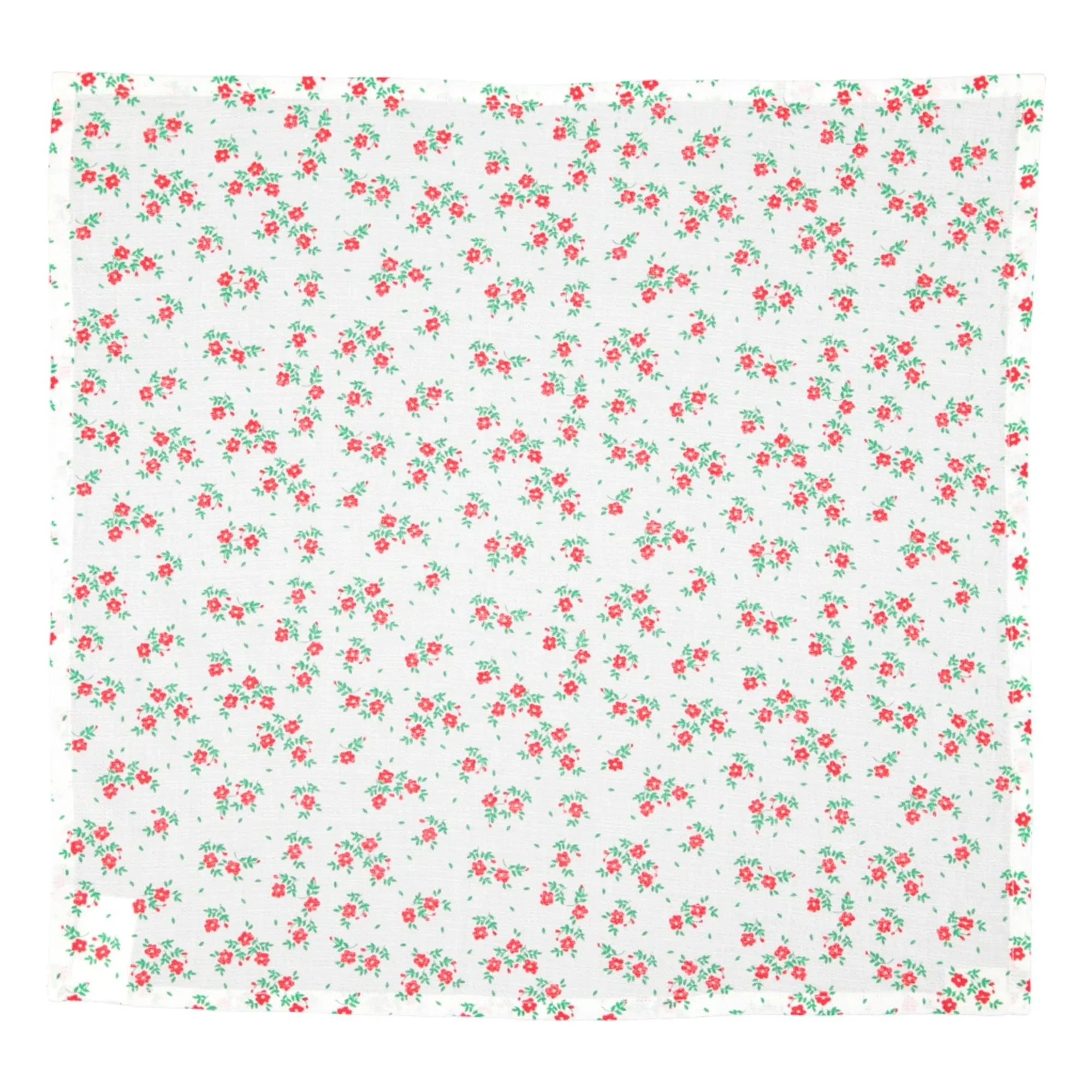 Piupiuchick - Pañuelo floral de algodón orgánico | Rojo