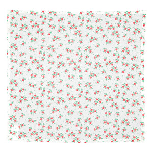 Piupiuchick - Pañuelo floral de algodón orgánico | Rojo