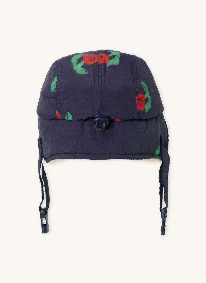 Bobo Choses - Flowered Sherpa Gorro Fibras recicladas | Azul marino