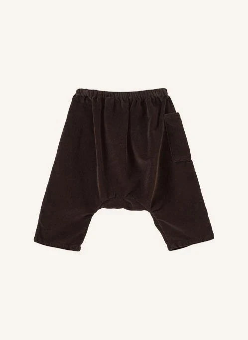 Caramel - Ficus Pantalones de Terciopelo Harem | Chocolate