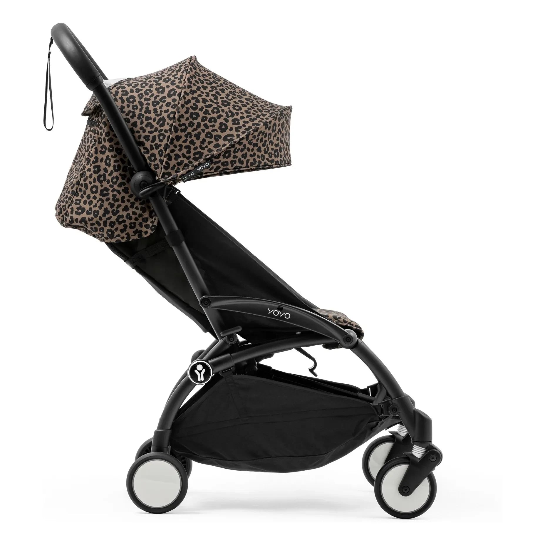 Stokke® - Cochecito YOYO³ 6+ Chasis negro | Leopardo