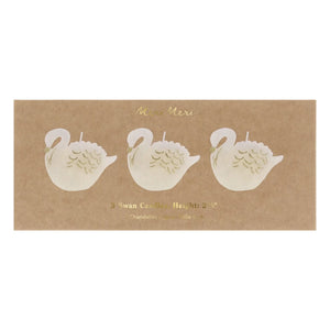 Meri Meri - Velas Cisne - Set de 3 | Crudo