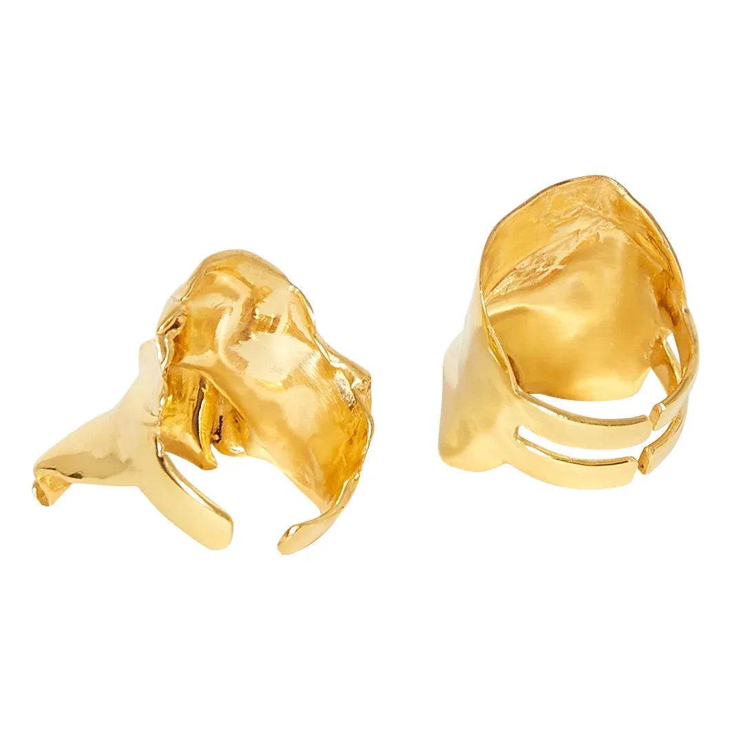 Misho - Anillos combinados Flow | Oro