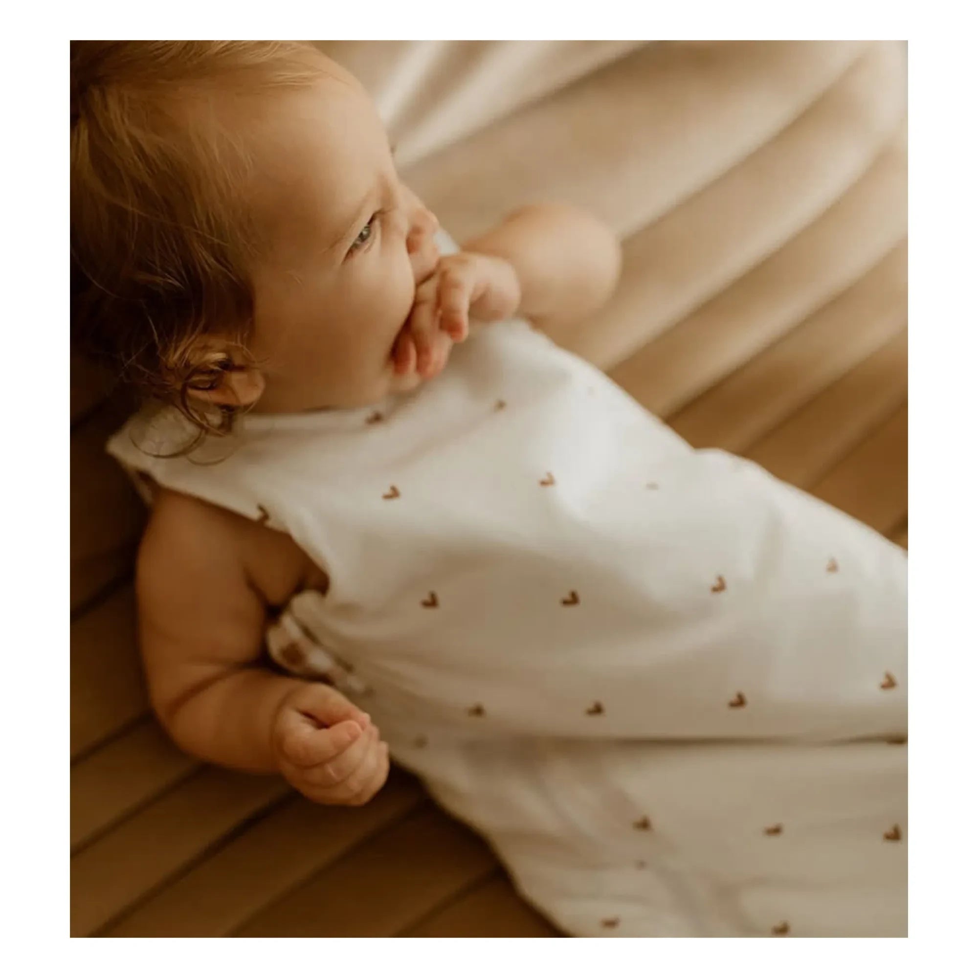 Saco de dormir reversible multitemporada Les Petites Billes - Vichy | Terracota