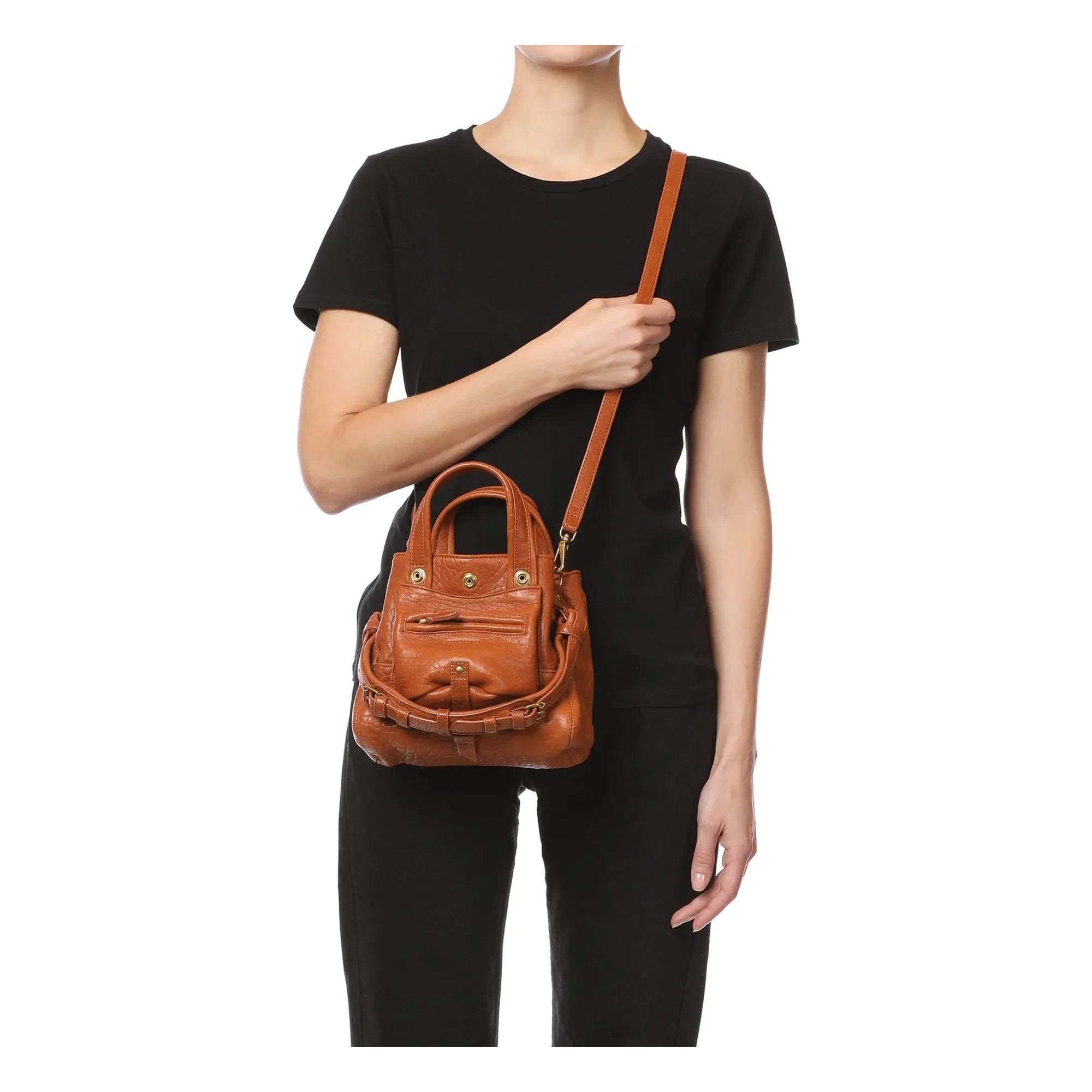 Jérôme Dreyfuss - Bolso Billy Nano de piel de cordero | Cognac