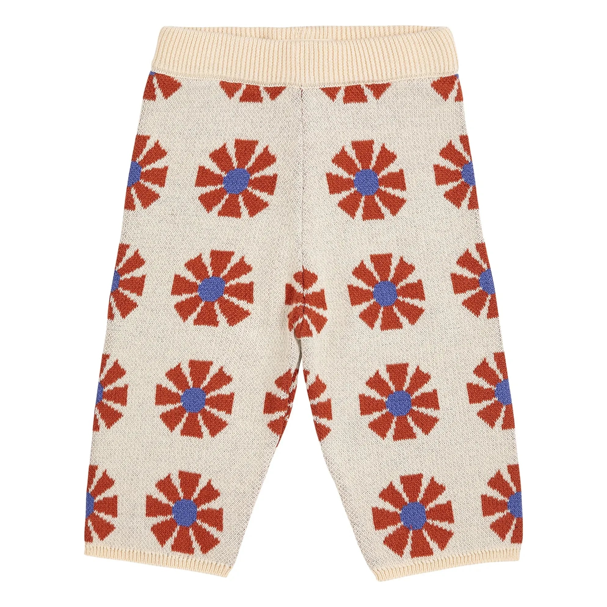 Bobo Choses - Pantalón de punto jacquard de algodón orgánico | Beige