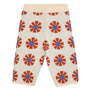 Bobo Choses - Pantalón de punto jacquard de algodón orgánico | Beige