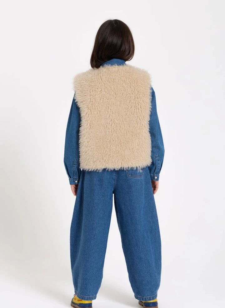 Hundred Pieces - Joyce Chaqueta sin mangas de pelo | Beige