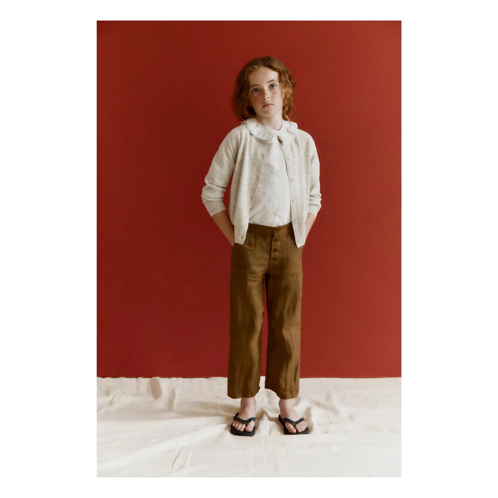 Pantalón de Lino Sullivan - Caramelo | Marrón
