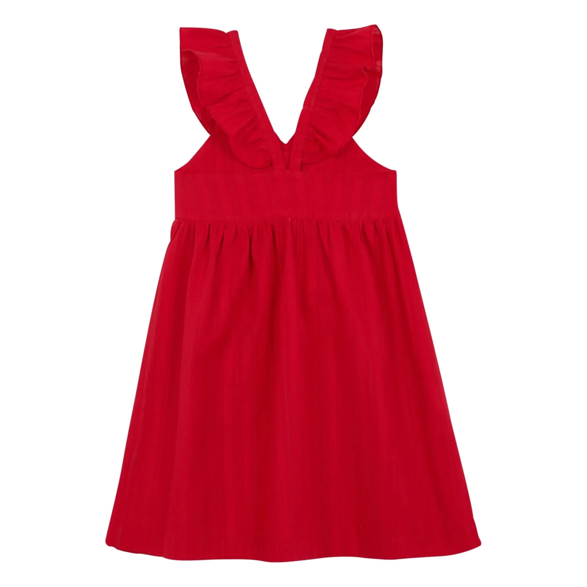 birinit - Vestido Midi de Algodón Orgánico | Rojo