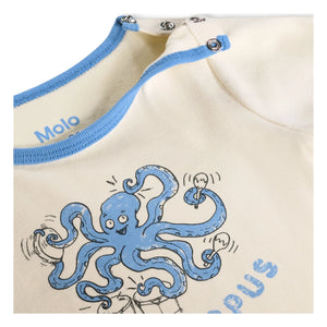 Molo - Camiseta Easy Rocktopus Algodón orgánico | Crudo