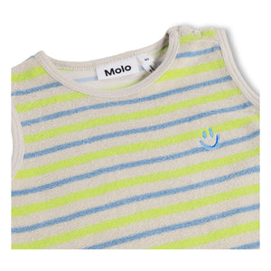 Molo - Pichi Short de Algodón Orgánico con Rayas | Crudo