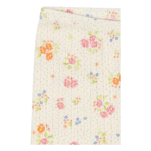 Konges Sløjd - Mallas de ciclista de algodón orgánico acanalado con estampado floral de Minnie | Crudo