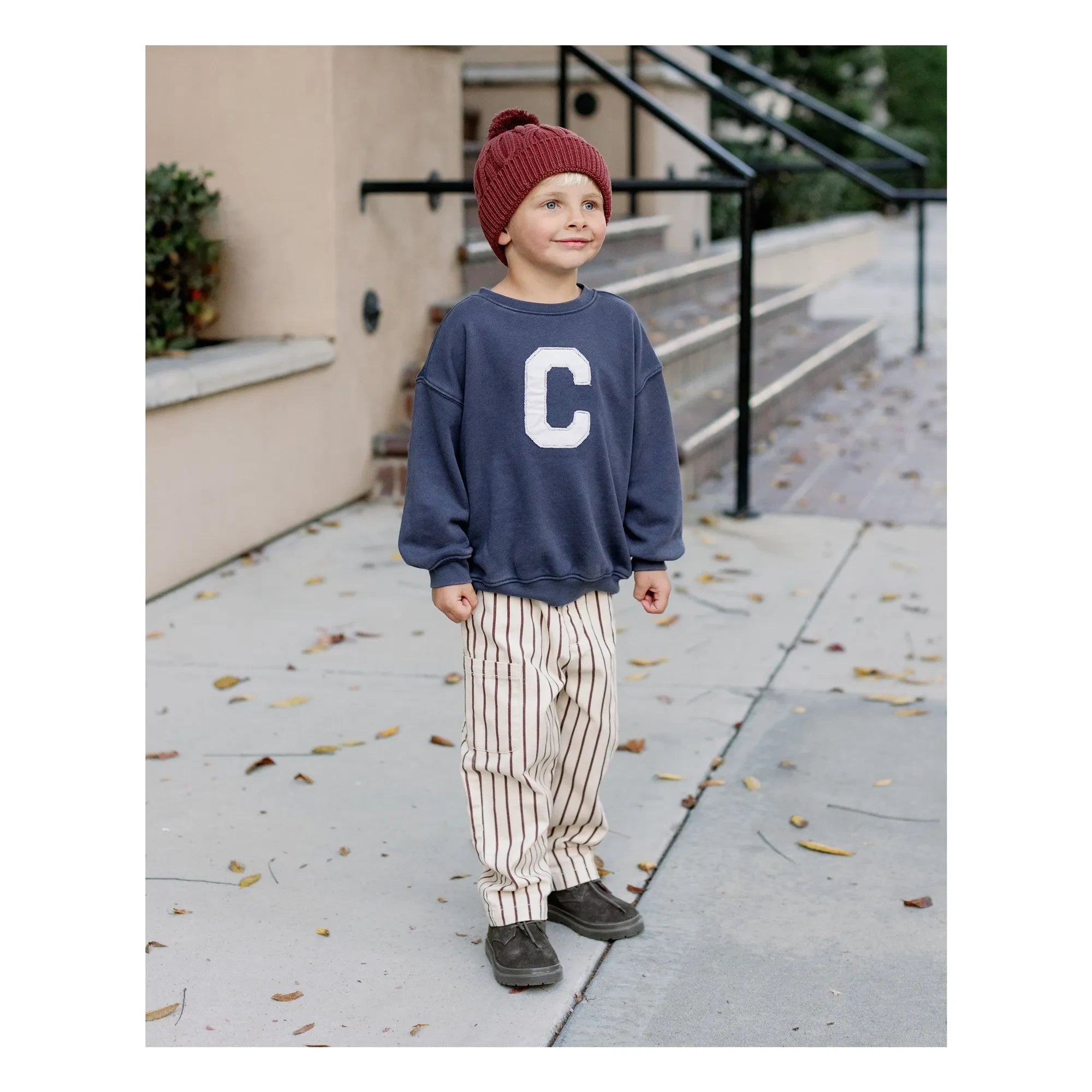 Rylee + Cru - Pantalones cargo a rayas | Crudo