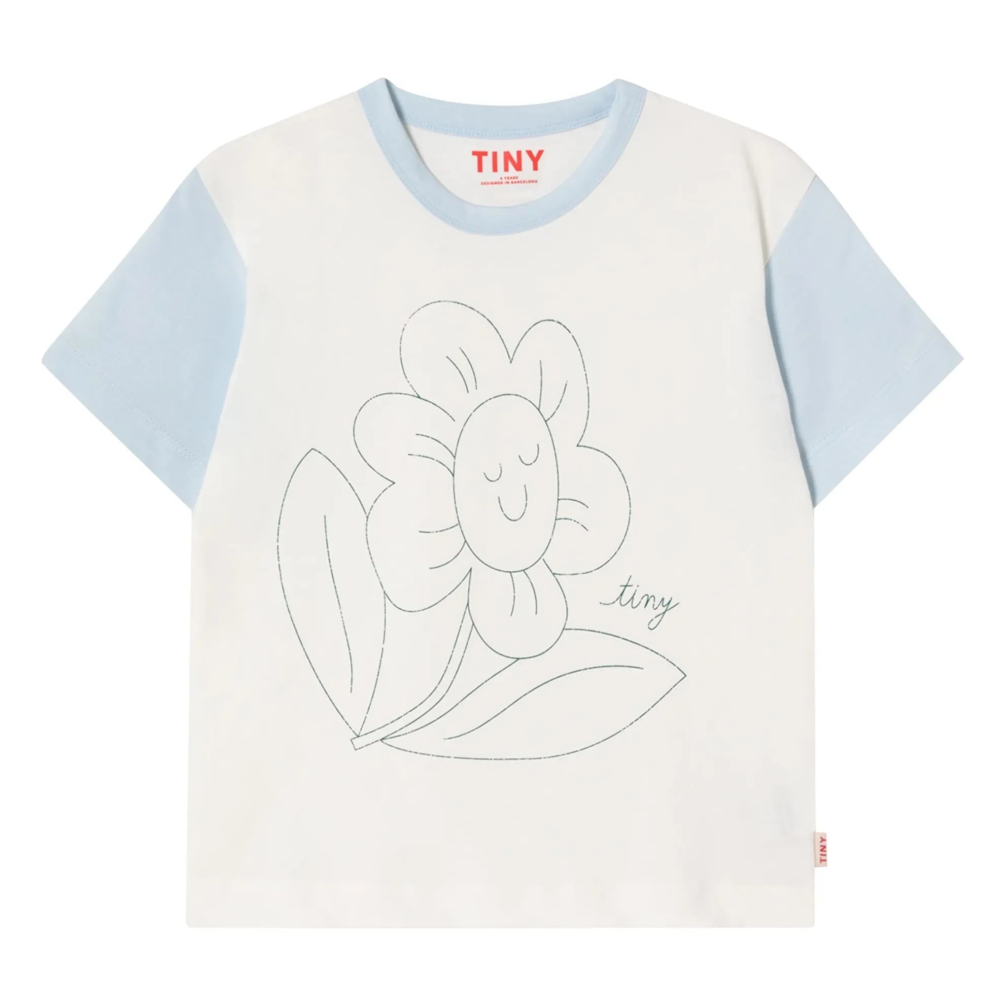 Tinycottons - Camiseta Fleur Coton Bio | Blanco