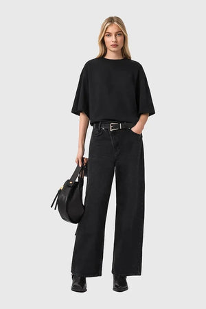 Camiseta extragrande de algodón Esme para mujer de AllSaints