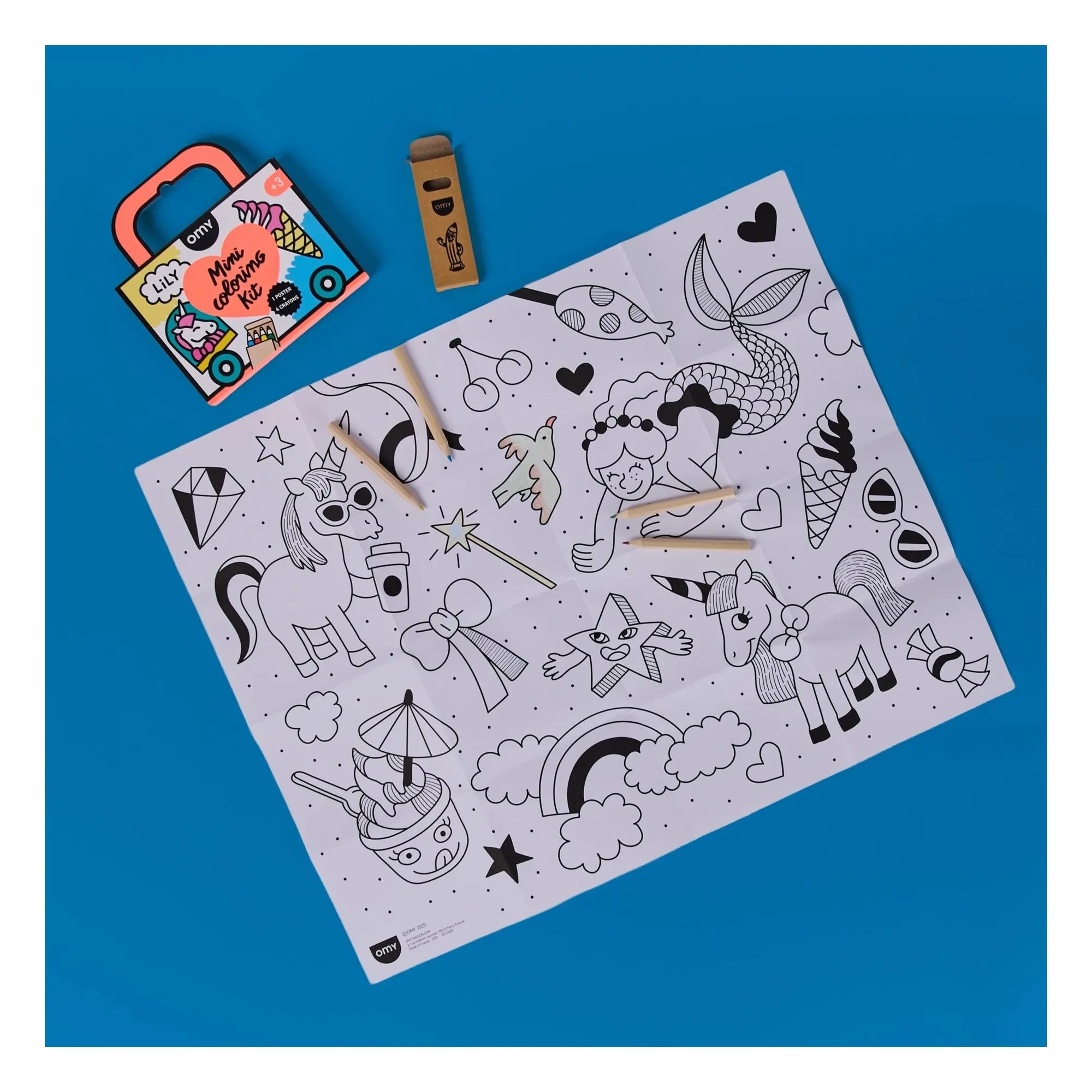 Omy - Lily mini set de colorear