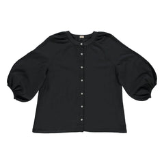 Poudre Organic - Blusa Onager Gasa Doble Capa Algodón - Colección Mujer | Negro