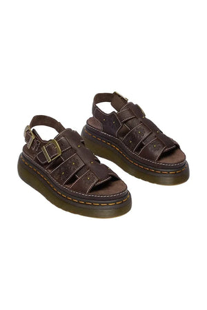 Dr. Martens Wrenlie sandalias de plataforma de cuero para mujer